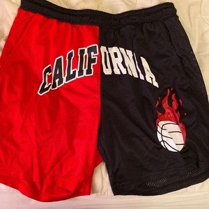 Shorts Medium red and black